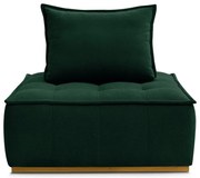 Ciemnozielony fotel z materiału bouclé Elisa – Bobochic Paris