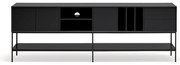 Czarna szafka pod TV 220x74x45 cm Platt – Teulat