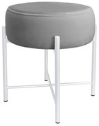 Taboret Pola noga metalowa biała MG17