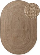 Dywan z juty dwustronny/tkany ręcznie w ciemnym naturalnym kolorze 160x230 cm Braided – Hanse Home