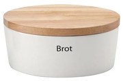 Continenta C3930 - Pojemnik na chleb 13,5x30 cm biały/beżowy