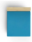 Niebieske bawełniane prześcieradło z gumką 160x200 cm – Mijolnir