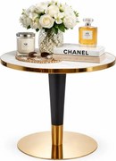 Okrągły stół z marmurowym blatem w stylu glamour W8-G60