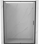 Mexen Exo drzwi prysznicowe rozsuwane 135 cm, transparent, czarne - 8151-135-000-70-00