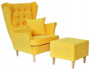 Fotel uszak z podnóżkiem Gaja Family Meble