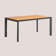 Stół Ogrodowy Archer Classic Z Drewna Eukaliptusowego I Aluminium Grafitowa Szarość & 160x90 Cm - Sklum