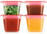 Tescoma Purity Zdrowe mini pojemniki do zamrażarki 120 ml, 4 szt.