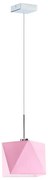 Geometryczna lampa wisząca na chromowanym stelażu - P3-Z26