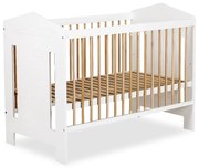 Łóżeczko dziecięce IDA 120x60 białe/buk LITTLE SKY