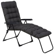 Leżak ogrodowy z podnóżkiem Setenil Black Edition H024-07PB PATIO