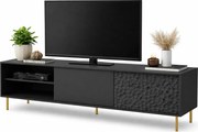 Czarna szafka pod telewizor 180 cm T7-G72