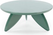 Stolik kawowy okrągły Lumis 80 cm - zielony