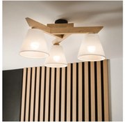 żyrandol natynkowy ANTONIO 3xE14/40W/230V dąb