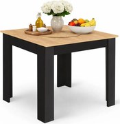 Stół kwadratowy 80x80 dąb artisan czarny + K3-N61