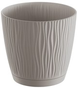 Doniczka z podstawką Sandy P 19 cm mocca PROSPERPLAST