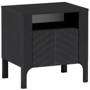 Czarna elegancka szafka nocna K1-W72