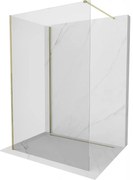 Mexen Kioto ścianka prysznicowa Walk-in 90 x 70 cm, transparent, złota - 800-090-212-50-00-070