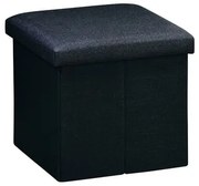 Kesper 15955 Taboret, czarny, 38 x 38 x 38 cm