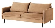 Brązowa aksamitna sofa 203 cm Juli – Ropez