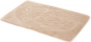 Prostokątny beżowy chodniczek łazienkowy N4-S24