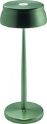 Lampa stołowa LED Zafferano SISTER LIGHT Wi-Fi Smart w kolorze zielonym, ładowalna i ściemnialna