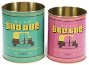 Pojemniki dekoracyjne z cyny zestaw 2 szt. ø 11x13 cm Tuc-tuc – Rex London