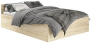 Nowoczesne łóżko z pojemnikiem 100x200 dąb sonoma M4-F04