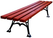 Ławka parkowa bez oparcia 150cm T6-M69