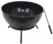 Przenośne palenisko na drewno 57x30 cm czarne