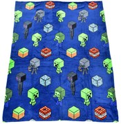 Carbotex Koc dziecięcy Minecraft Mob Monster, 130 x 170 cm