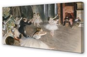 Obraz na płótnie Próba baletowa na scenie - Edgar degas