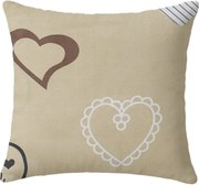 Bawełniana poszewka na poduszkę DEAMON POLY 45x45 cm, beżowy