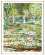 Obraz 40x50 cm Monet: Japanese Footbridge