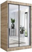 Przesuwna szafa w kolorze dąb sonoma + antracyt 120 R3-N17
