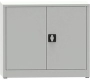 Warsztatowa szafa półkowa na narzędzia KOVONA JUMBO, 1 półka, spawana, 800 x 950 x 500 mm, szara