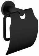 Sapho XR732B X-Round uchwyt na papier toaletowy, z pokrywą, czarny