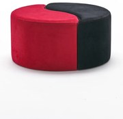 Taboret  Alis Puf Red and Black