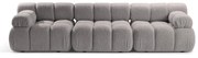 Jasnoszara sofa modułowa z materiału bouclé 282 cm Bellis – Micadoni Home