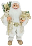 Figurka świąteczna Mikołaj Złoty 80cm