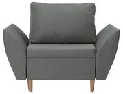 Fotel ALI z funkcją spania Jasny szary