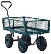 Metalowy wózek ogrodowy na pneumatycznych kołach K4-P97