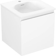 Mexen Orio szafka łazienkowa 45 cm z umywalką Vela, 1 szuflada, biała mat - 91A10-04547-1-BF01-W23M01