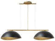 Lampa wisząca SOLAR 2xE27/60W/230V złota na linkach