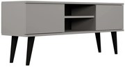 Szara szafka RTV na nóżkach T7-S65