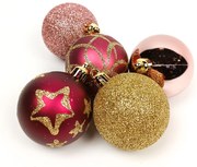 Zestaw bombek z tworzywa sztucznego, Ø 5 cm, 15 szt.