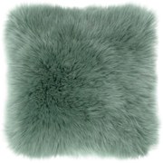 Zielona poduszka Tiseco Home Studio Sheepskin, 45x45 cm