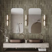 Lustro prostokątne bez ramy oszlifowane obracalne bez podświetlenia ROUND Classic | Różne rozmiary | Różne kolory szkła : Kolor tafli szkła - Srebrny, Rozmiar - 60 x 120 cm