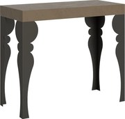 Konsola rozkładana 90x40/300 cm Paxon Szaro-beżowy rama w kolorze Antracytu