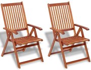 Składane drewniane krzesła ogrodowe 2 szt C3-G63