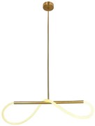 Złota modernistyczna lampa wisząca LED 80 cm - D252 C1-N35